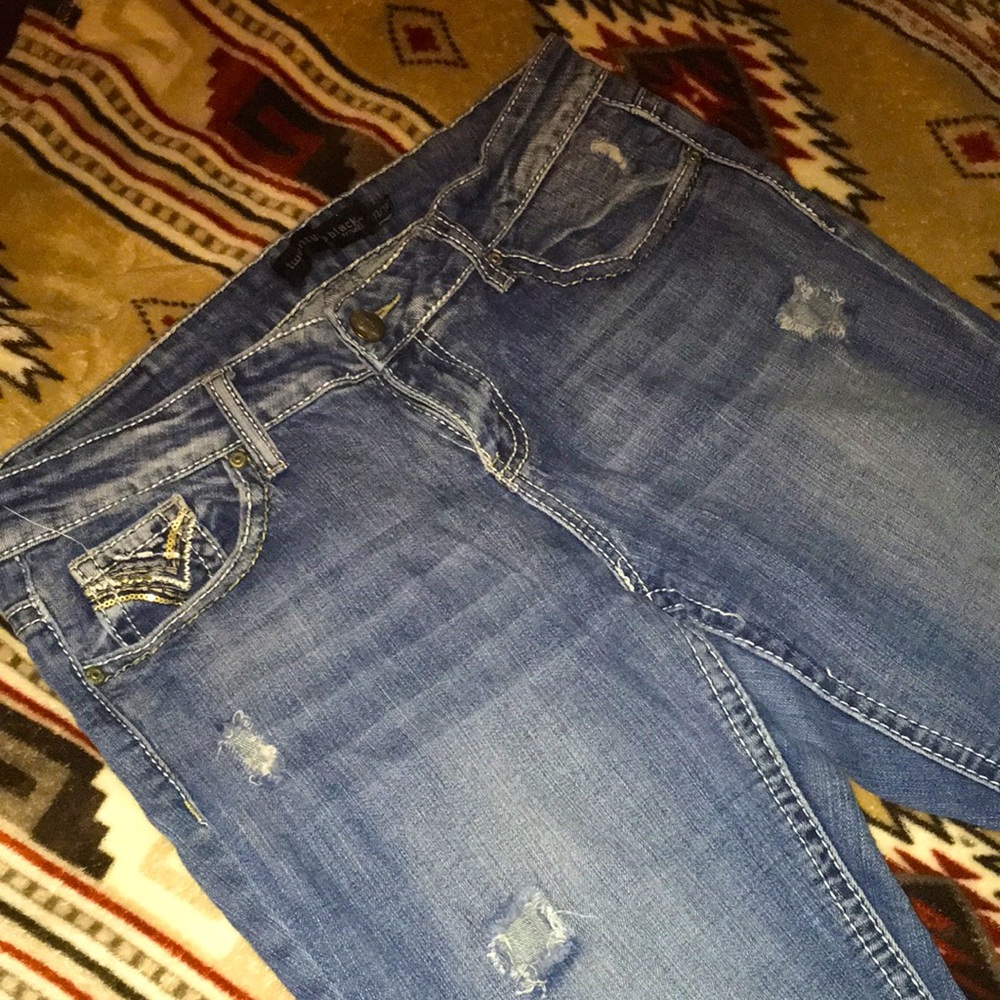 Twenty-One Black by Rue 21 Regular Curvy Slim Boot Jeans 13/14